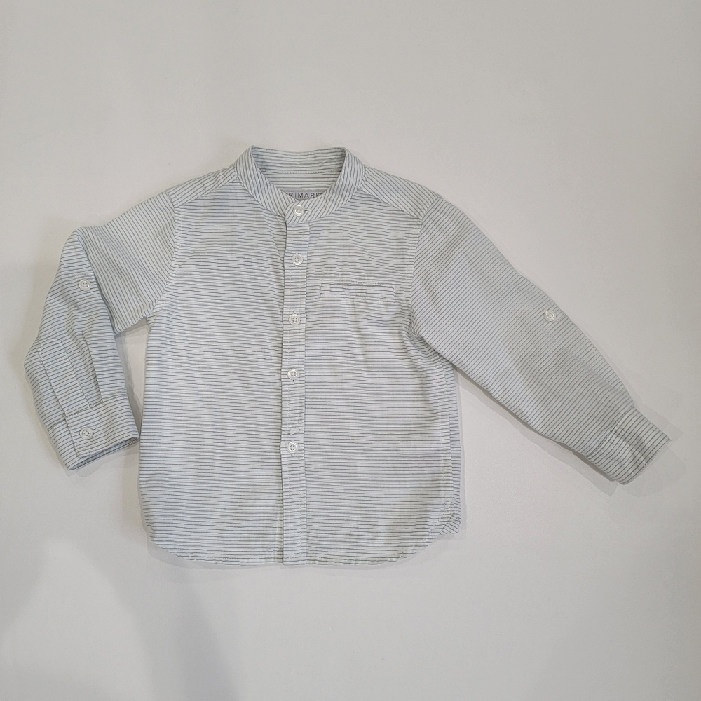 12-18M Primark Stripe button shirt